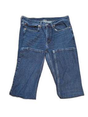 Levis Dark Blue Denim Straight Leg Jeans 34x34